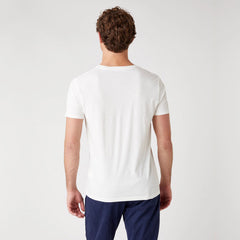 MĘSKI T-SHIRT WRANGLER SS SUMMER TEE OFF WHITE W7ATD3737