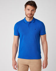 MĘSKI T-SHIRT WRANGLER SS POLO TEE WRANGLER BLUE W7D5K4X05