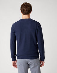 MĘSKI SWETER WRANGLER CREW KNIT NAVY W8P2PD114