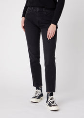 DAMSKIE SPODNIE JEANSOWE WRANGLER RETRO SKINNY BLACK TRACK W253KL97V