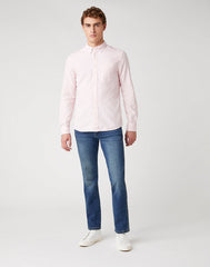 MĘSKA KOSZULA WRANGLER LS 1 PKT BUTTON DOWN SILVER PINK W5A3BMXTU