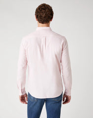 MĘSKA KOSZULA WRANGLER LS 1 PKT BUTTON DOWN SILVER PINK W5A3BMXTU