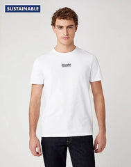 MĘSKI T-SHIRT WRANGLER SS SEAS LOGO TEE WHITE W7AKGF989