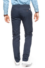 MĘSKIE SPODNIE MATERIAŁOWE WRANGLER CHINO NAVY W14LOO49I