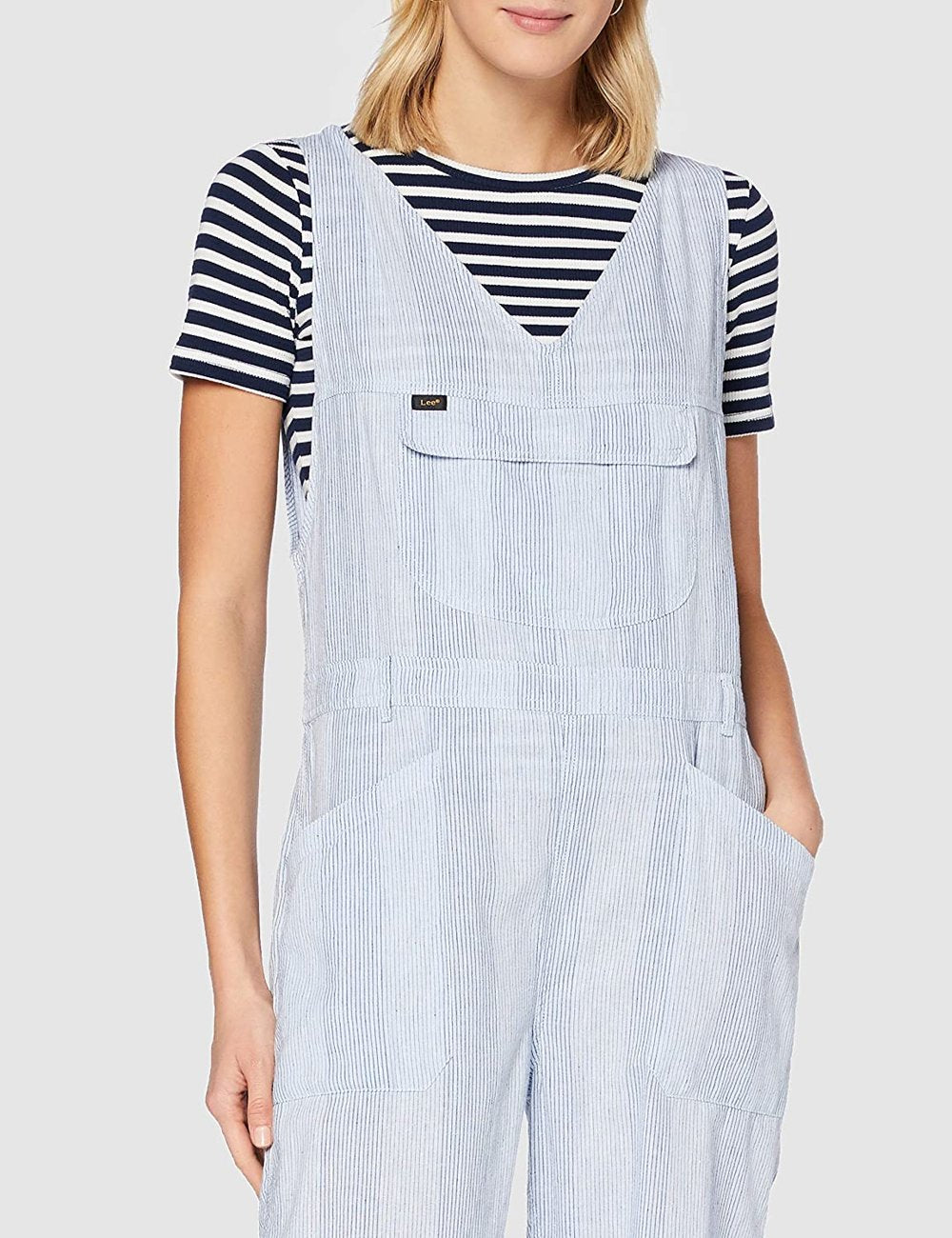 DAMSKI KOMBINEZON LEE PIPES JUMPSUIT SUMMER BLUE L39OIZNJ