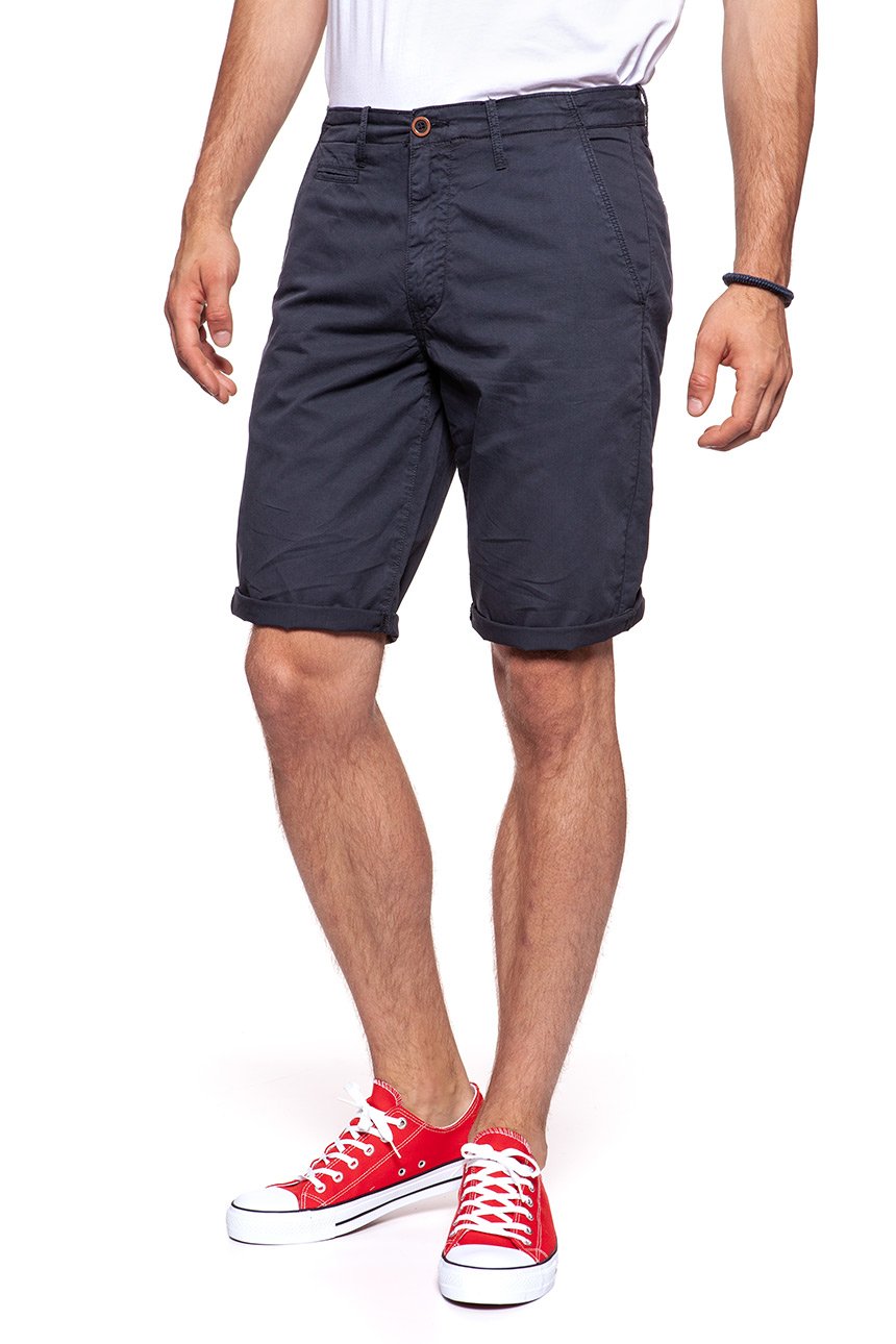 KRÓTKIE SPODENKI WRANGLER CHINO SHORTS NAVY W14MLL49I