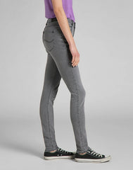 LEE SCARLETT HIGH DAMSKIE SPODNIE JEANSOWE GREY HOLLY L626PJSN