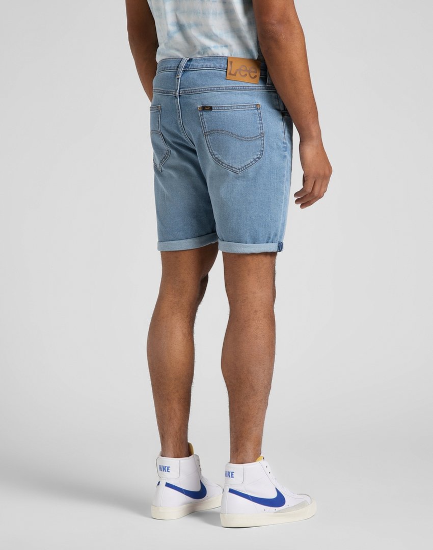 LEE RIDER SHORT MĘSKIE SZORTY JEANSOWE DK VISUAL CODY L73FMGUC