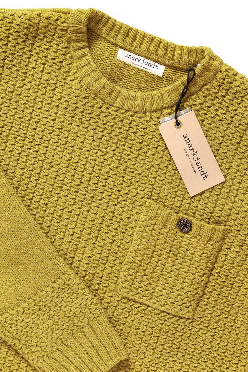 ANERKJENDT TED KNIT OLIVE OIL 8513220