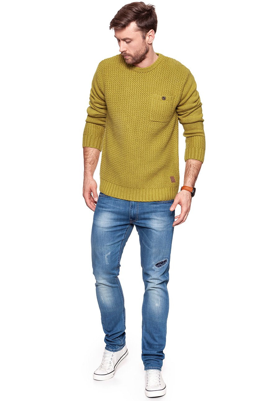 ANERKJENDT TED KNIT OLIVE OIL 8513220