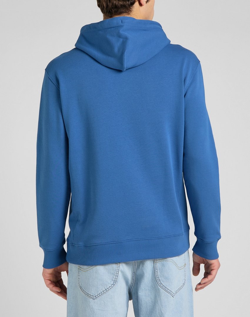 LEE PLAIN HOODIE MĘSKA BLUZA Z KAPTUREM BLUE UNION L80YSPUF