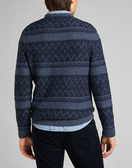 MĘSKI SWETER LEE CREW SEAS KNIT NAVY L83GNW35