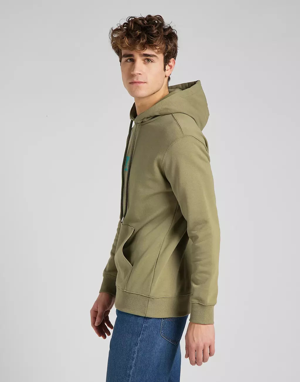 LEE TOPS' EM ALL HOODIE MĘSKA BLUZA Z KAPTUREM BRINDLE GREEN L83RSPUA