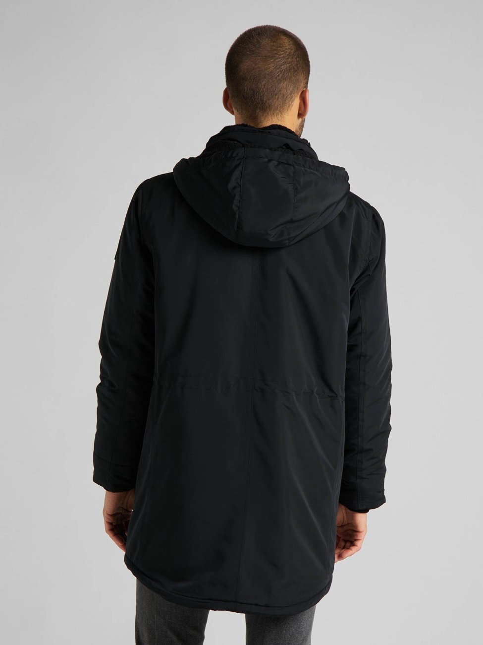 LEE PARKA BLACK L87ZMK01