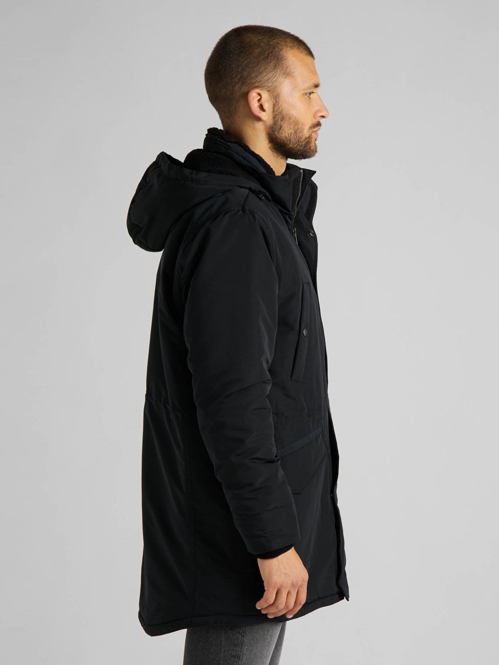 LEE PARKA BLACK L87ZMK01