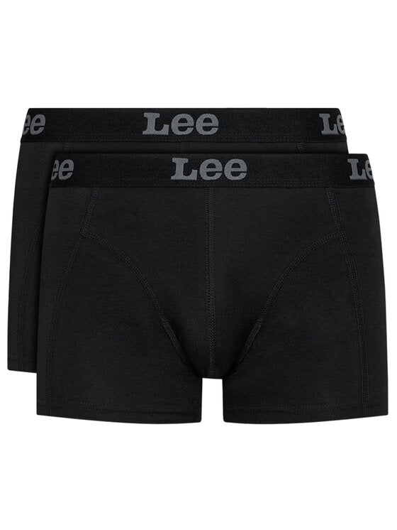 LEE 2-PACK TRUNK MĘSKIE BOKSERKI DWUPAK BLACK LP03CK01