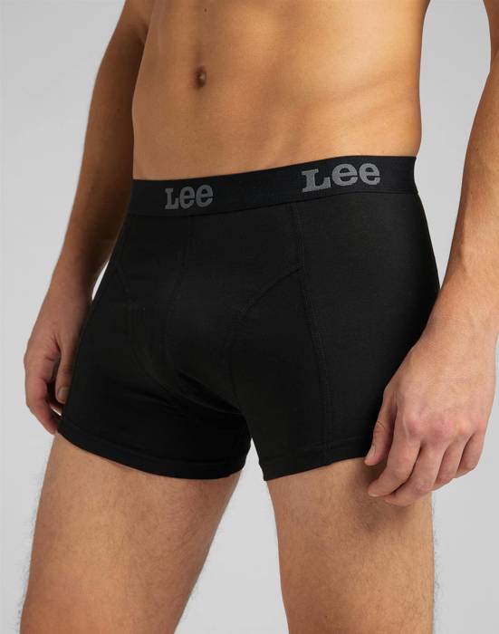 LEE 2-PACK TRUNK MĘSKIE BOKSERKI DWUPAK BLACK LP03CK01