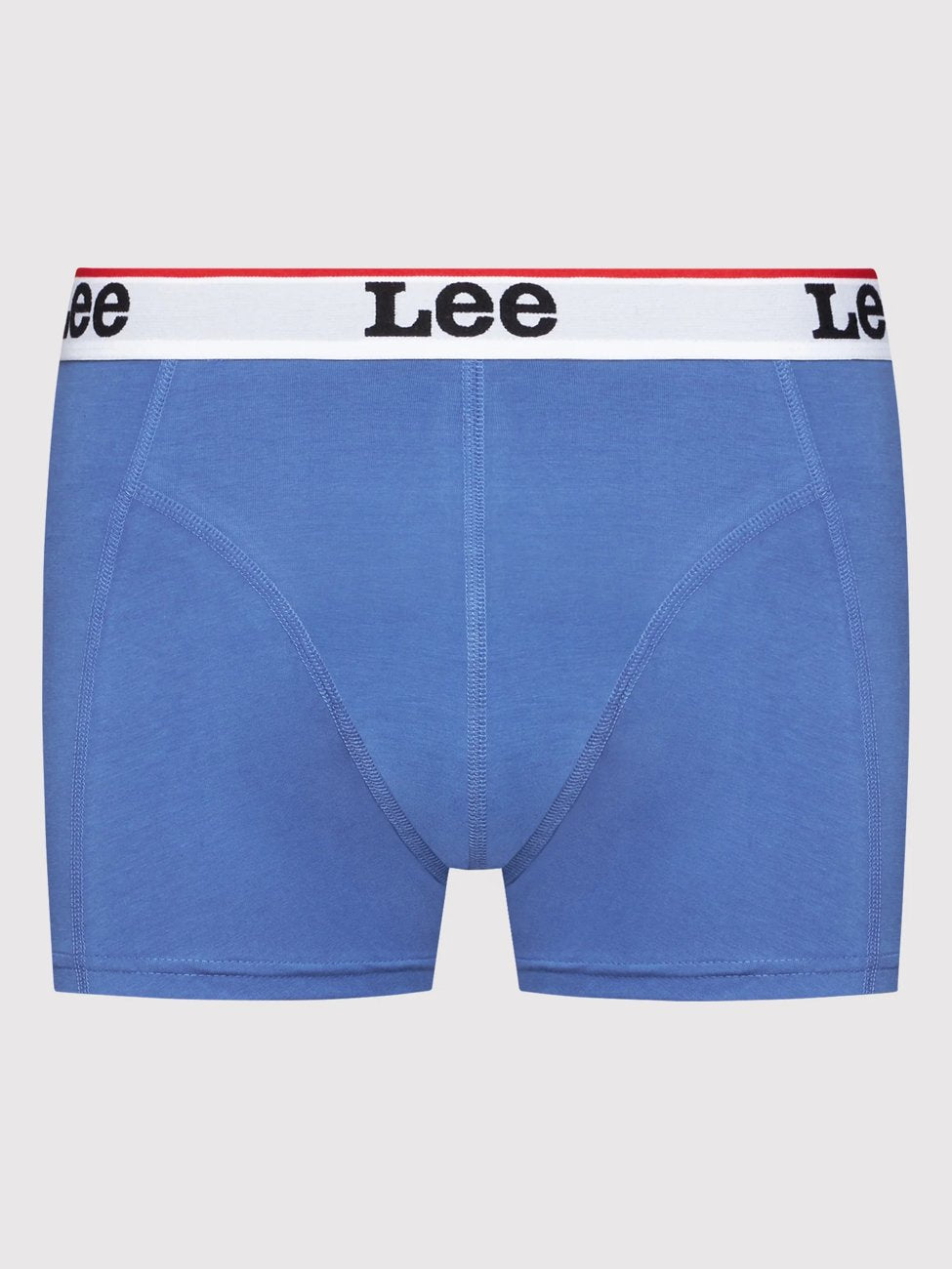 LEE 2-PACK TRUNK MĘSKIE BOKSERKI OBCISŁE LOGO WHITE/BLUE LP03CKWT