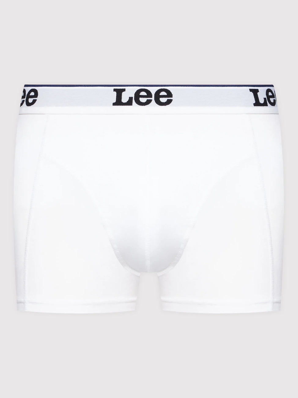 LEE 2-PACK TRUNK MĘSKIE BOKSERKI OBCISŁE LOGO WHITE/BLUE LP03CKWT