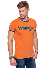 KOSZULKA WRANGLER KABEL TEE APRICOT ORANGE W7A76FQT2