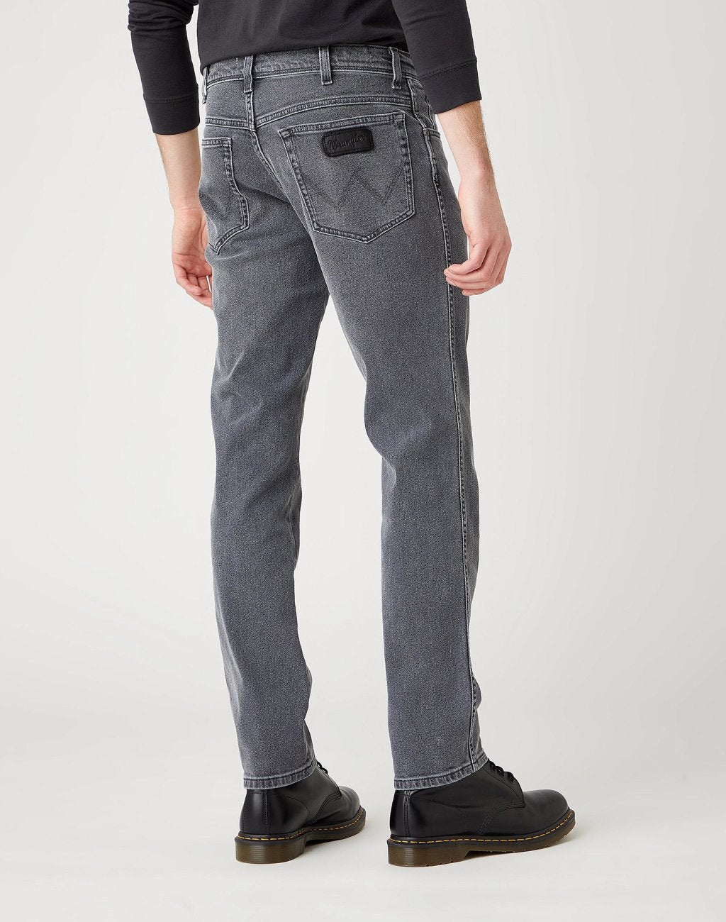 MĘSKIE SPODNIE JEANSOWE WRANGLER TEXAS SLIM GREY ACE W12S3051U