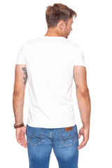 KOSZULKA WRANGLER RAINBOW TEE OFFWHITE W7A80FQ02