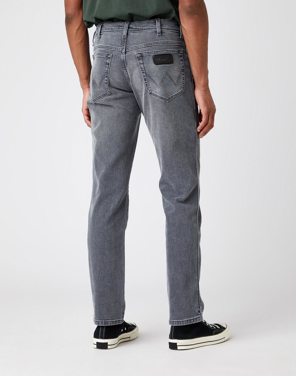 MĘSKIE SPODNIE JEANSOWE WRANGLER TEXAS TAPER GREY ACE W12T3051U