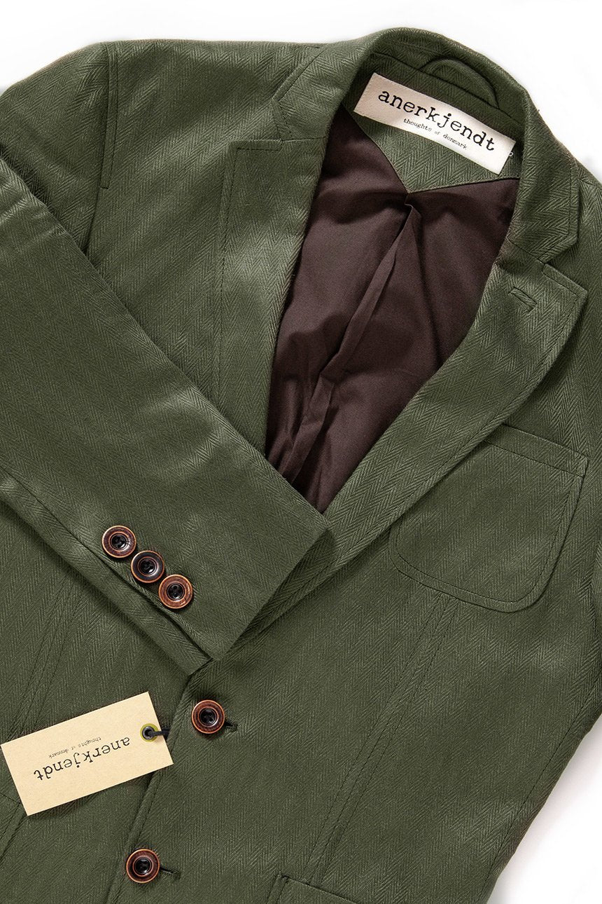 MĘSKA MARYNARKA ANERKJENDT ILLY BLAZER DUSTY OLIVE 8.413.103