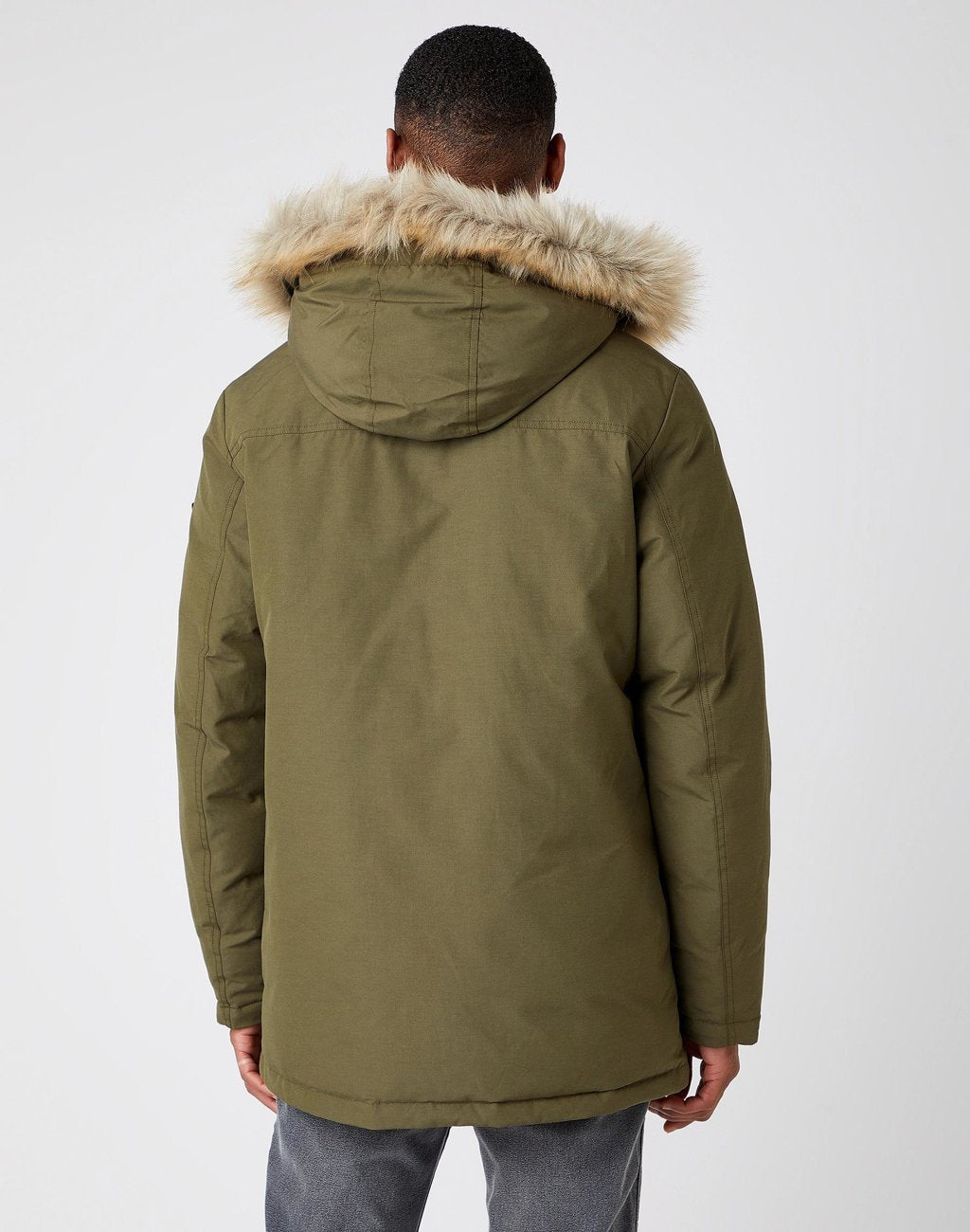 ZIMOWA KURTKA WRANGLER PARKA JACKET IVY GREEN W4D0WXXIX