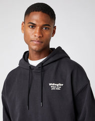 MĘSKA BLUZA WRANGLER WWYG HOODIE FADED BLACK W6F9H1XV6