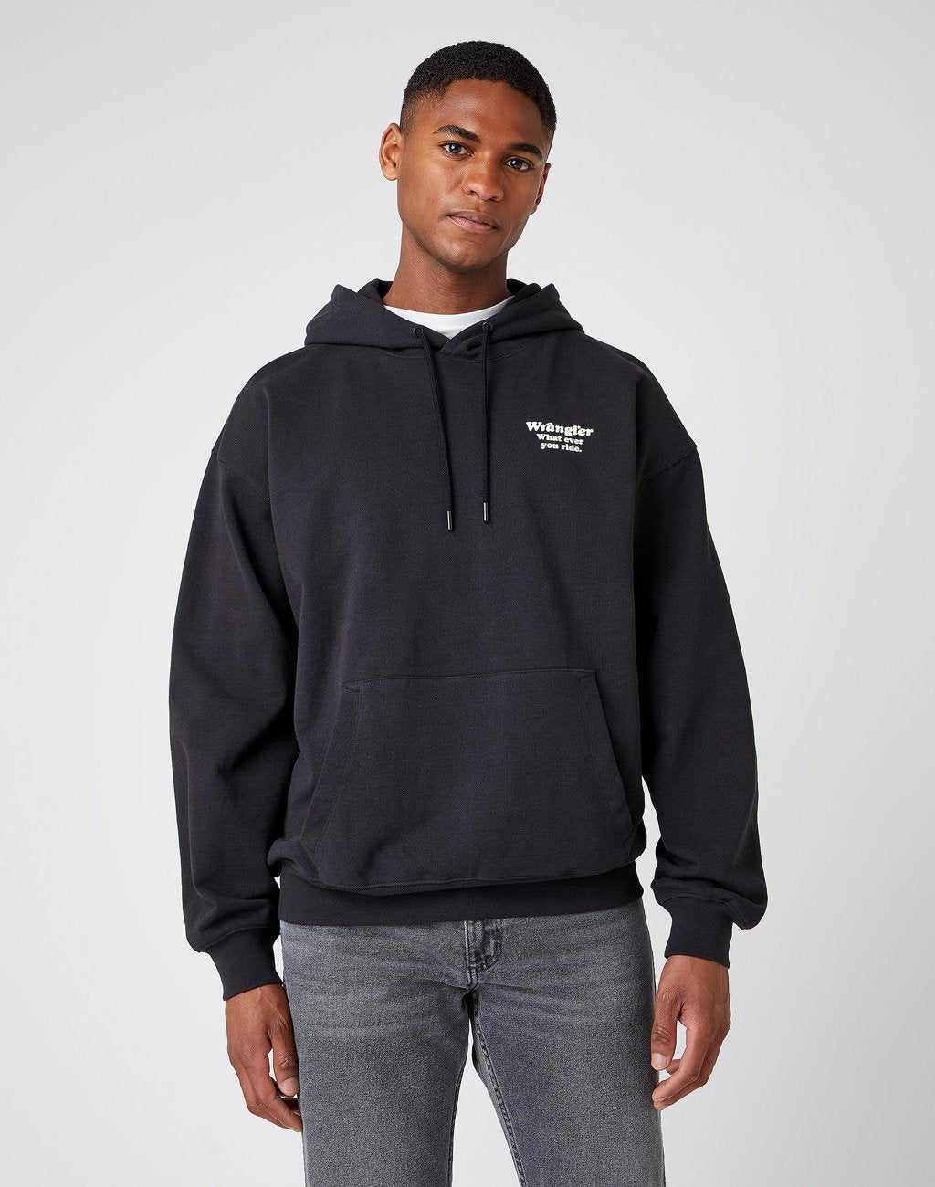 MĘSKA BLUZA WRANGLER WWYG HOODIE FADED BLACK W6F9H1XV6