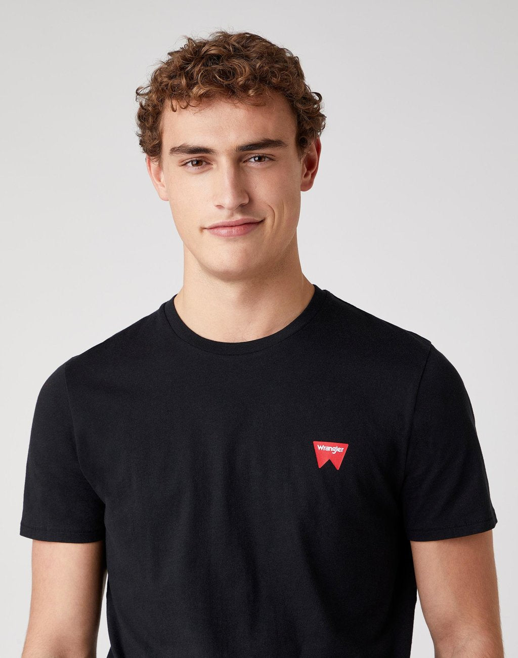 MĘSKI T-SHIRT WRANGLER SS SIGN OFF TEE BLACK W7C07D301