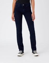 WRANGLER STRAIGHT DAMSKIE SPODNIE JEANSOWE