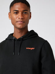 MĘSKA BLUZA Z KAPTUREM WRANGLER VIBRATIONS HOODY BLACK W680H1100