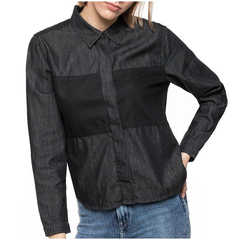 KOSZULA DAMSKA LEE COATED SHIRT BLACK L51CKETGS OUTLET