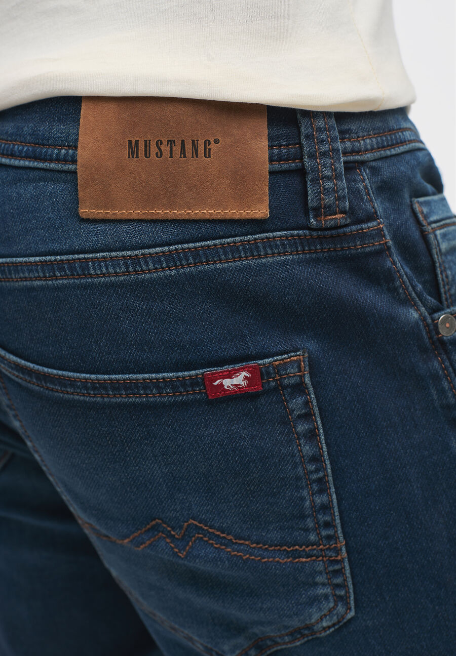 MUSTANG OREGON TAPERED MĘSKIE SPODNIE JEANSOWE JEANSY DENIM BLUE 1013431 5000 683