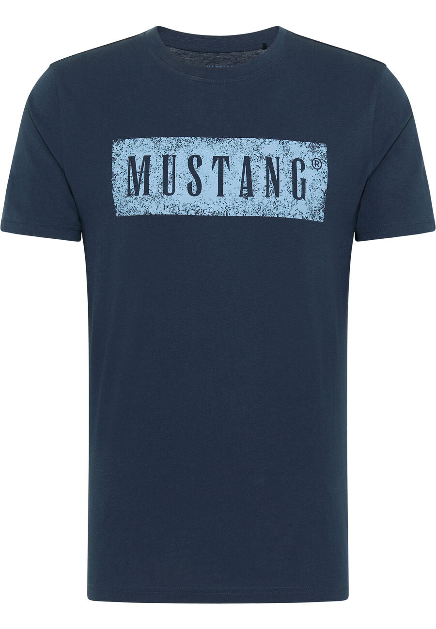 MUSTANG ALEX C PRINT MĘSKI T-SHIRT KOSZULKA LOGO OUTER SPACE 1013520 5330