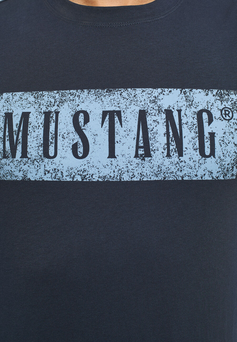 MUSTANG ALEX C PRINT MĘSKI T-SHIRT KOSZULKA LOGO OUTER SPACE 1013520 5330