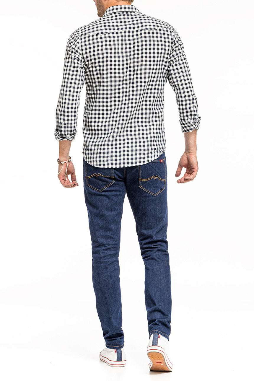 MUSTANG OREGON TAPERED MĘSKIE SPODNIE JEANSOWE JEANS DENIM BLUE 1014042 5000 940