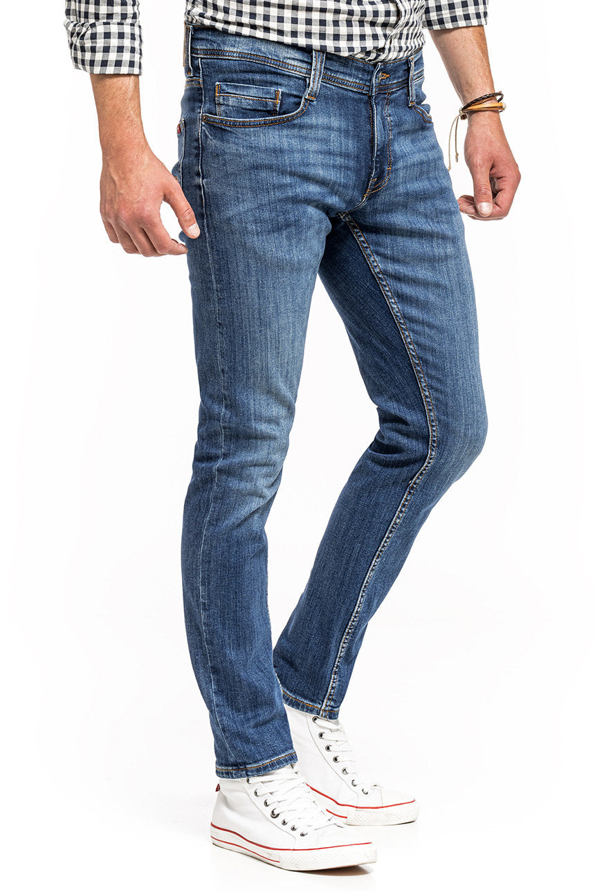 MUSTANG OREGON TAPERED MĘSKIE SPODNIE JEANSOWE JEANSY DENIM BLUE 1014041 5000 883