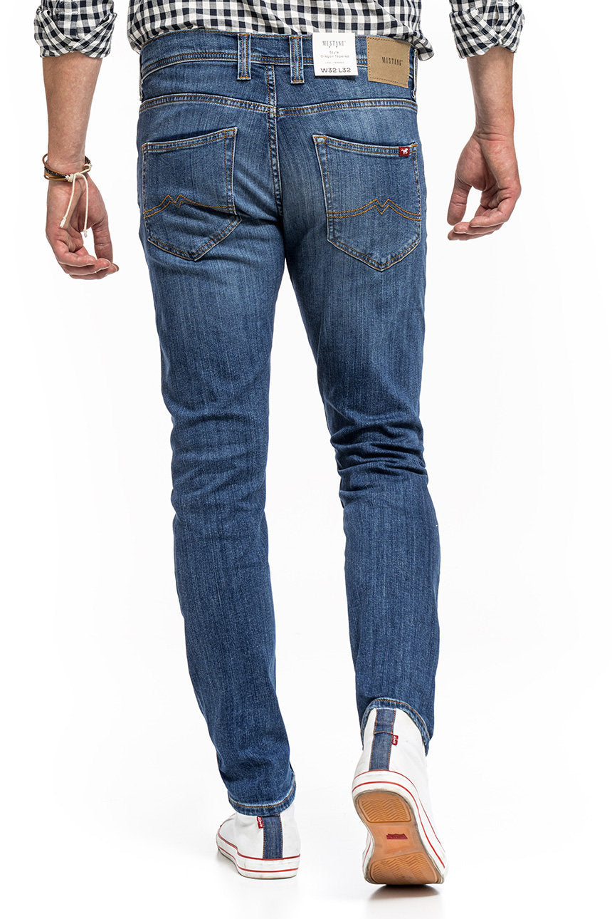 MUSTANG OREGON TAPERED MĘSKIE SPODNIE JEANSOWE JEANSY DENIM BLUE 1014041 5000 883