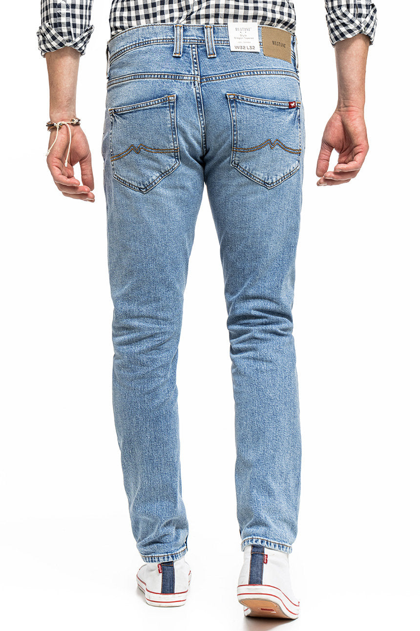 MUSTANG OREGON TAPERED MĘSKIE SPODNIE JEANSOWE JEANSY DENIM BLUE 1014040 5000 202