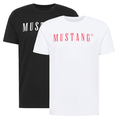 MUSTANG ALEX C LOGO TEE DWUPAK KOSZULKA T-SHIRT LOGO L 1013221 4142