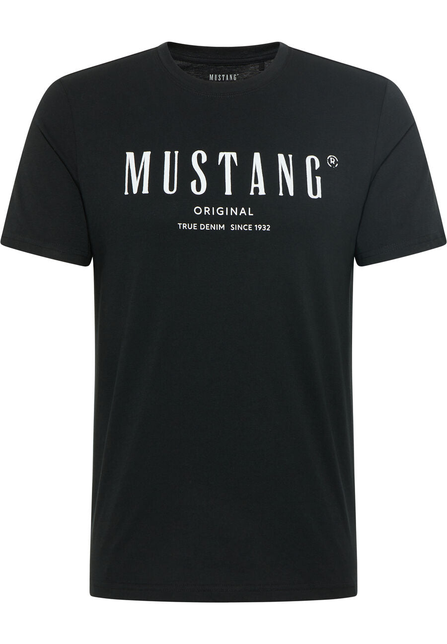 MUSTANG ALEX C PRINT MĘSKI T-SHIRT KOSZULKA BLACK 1013802 4142