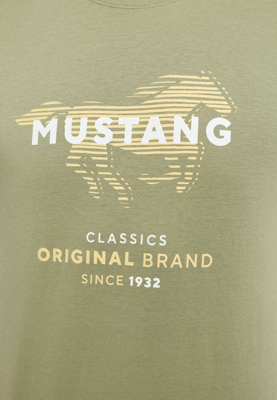 MUSTANG ALEX C PRINT MĘSKI T-SHIRT KOSZULKA LOGO NADRUK 1013828 6273