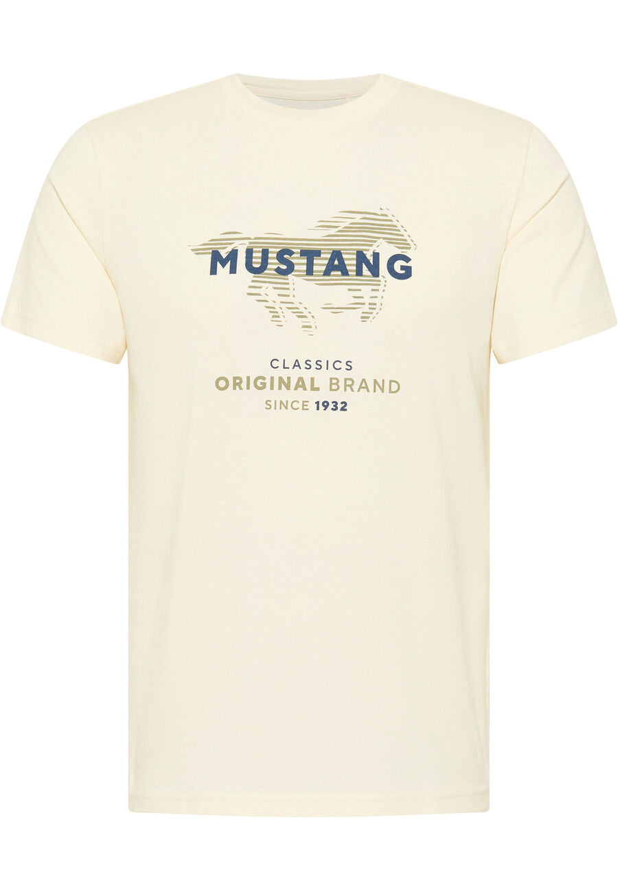 MUSTANG ALEX C PRINT MĘSKI T-SHIRT KOSZULKA LOGO NADRUK 1013828 8001