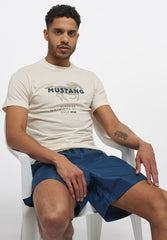 MUSTANG ALEX C PRINT MĘSKI T-SHIRT KOSZULKA LOGO NADRUK 1013828 8001