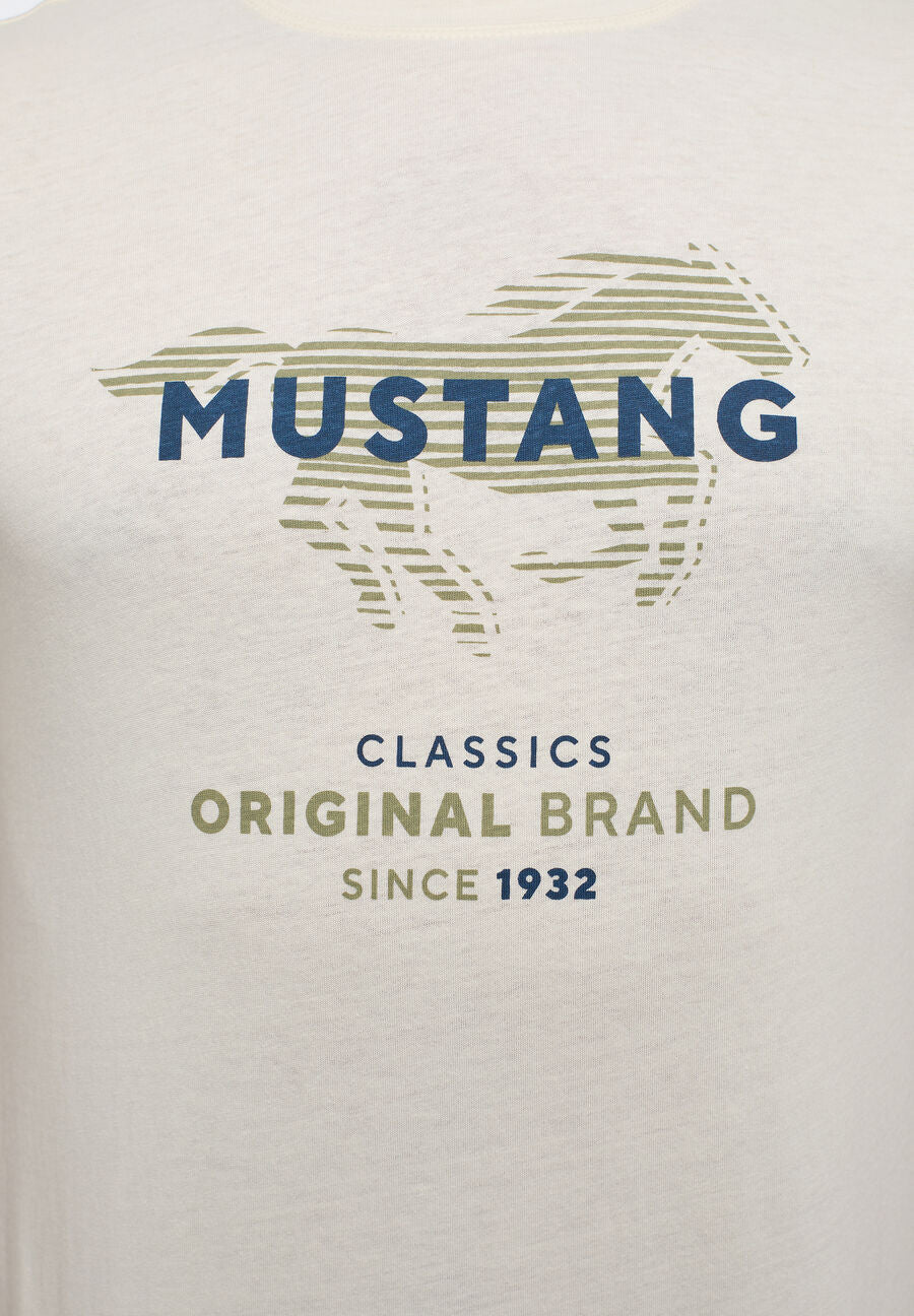 MUSTANG ALEX C PRINT MĘSKI T-SHIRT KOSZULKA LOGO NADRUK 1013828 8001