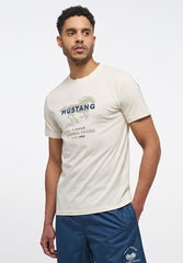 MUSTANG ALEX C PRINT MĘSKI T-SHIRT KOSZULKA LOGO NADRUK 1013828 8001