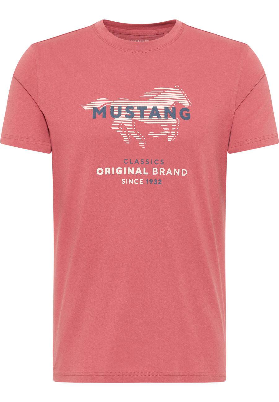 MUSTANG ALEX C PRINT MĘSKI T-SHIRT KOSZULKA LOGO NADRUK 1013828 8268